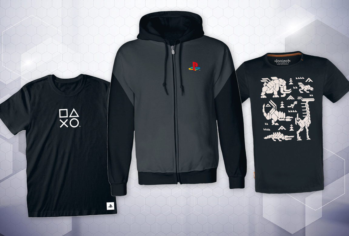 PlayStation and Horizon shirts from EMP