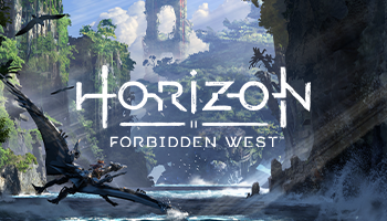 Concept art of Horizon Forbidden West showing a Sunwing soaring over a body of water.