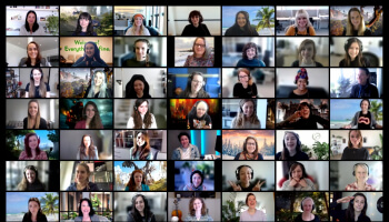 Zoom call with Guerrilla Games women employees